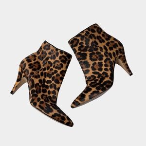 Vince Camuto Nandi2‎ Leopard Print Calf Hair Ankle Booties Size 9M
